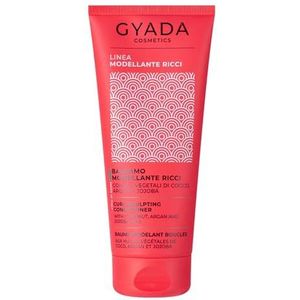 GYADA COSMETICS, Modellerende conditioner voor krullend en golvend haar, voedt, ontwart en definieert, anti-kroes werking, met aloë vera en lijnzaadolie, kokosolie, argan, 200 ml