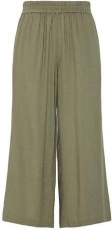 PIECES Pcpia Hw Wide Culotte Noos, Vert lichen, XL