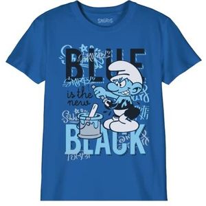 Les Schtroumpfs T-shirt voor jongens, kobalt, 8 jaar, Kobalt