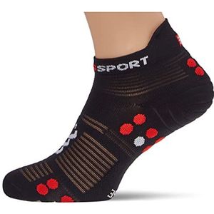 COMPRESSPORT Uniseks sokken voor volwassenen, Zwart/Rood