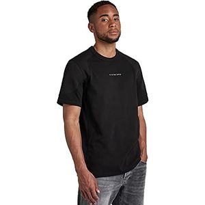 G-STAR RAW Moto Neopreen T-shirt voor heren, zwart (Dk Black C336-6484), S, Zwart (Dk Black C336-6484)