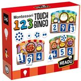 Headu Headu-123 Montessori 123 Touch Bingo Educatief spel voor het leren van cijfers en hoeveelheden, aanbevolen voor jongens en meisjes van 3 tot 6 jaar, IT21109, meerkleurig