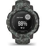 Garmin Instinct 2, Camo Edition Camo Graphit, GPS-horloge, robuust, slim, 45 mm behuizing