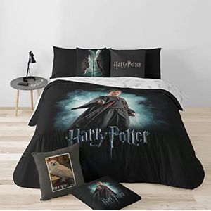 BELUM Harry Potter microvezel dekbedovertrek voor 80 cm bed, productgrootte: (140 x 200 cm) Harry Potter