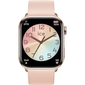 Ice-Watch - ICE smart 2.0 - Smartwatch met siliconen band (1,96 inch), Roségoud en roze, riem