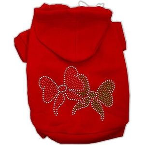 Mirage Pet Products Christmas Bows capuchontrui met strass-steentjes, 50,8 cm, rood