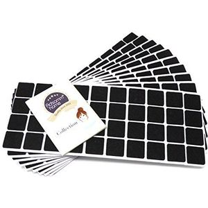 Adsamm® | 400 viltglijders | 25 x 25 mm | zwart | vierkant | 3,5 mm dikke zelfklevende viltglijders