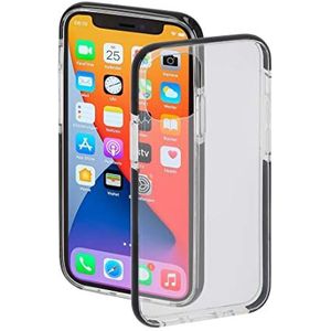 Hama Apple iPhone 12 mini telefoonhoes ""Protector"" (transparante TPU case voor de iPhone 12 mini beschermhoes, schokbestendig, waterdicht, zwarte rand