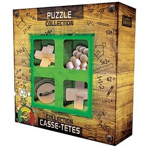 Houten Breinpuzzels Junior (4st) - Ideaal voor kinderen en fascinerend voor volwassenen