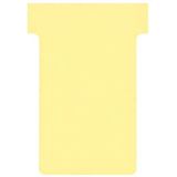 Nobo, 100 stuks T-kaarten, index 2, geel, 2002004, groot