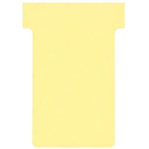 Nobo, 100 stuks T-kaarten, index 2, geel, 2002004, groot