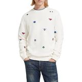 Scotch & Soda Regular - Fit Aop Embroidery Sweatshirt voor heren, Fairisle Geo 6818