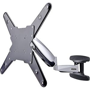 StarTech.com Wandgemonteerde VESA tv-arm, verstelbare Full Motion TV muurbeugel voor 23-55 inch schermen, 30 kg houder, uitbreidbaar/kantelbaar/draaibaar VESA wandhouder (FHA-TV-WALL-MOUNT)