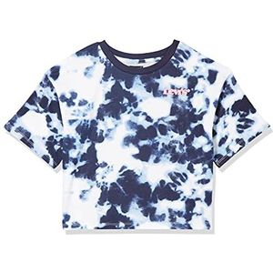 Levi's Kids Lvg High Rise Jordi T-shirt voor kleine kinderen, meisjes, Peacoat Tie Dye