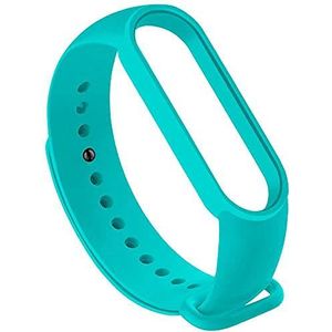 OcioDual Reservearmband van siliconen, compatibel met Xiaomi Mi Band 6 5 Amazfit Band 5, zwart, zachte band, anti-verlies, vervanging