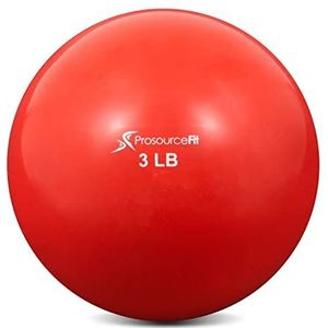 ProsourceFit Verzwaringsballen voor pilates, yoga, krachttraining en fysiotherapie, 1,4 kg, rood, ps-2222-smb-1,8 kg-Parent