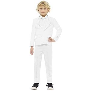 OppoSuits Men Suit Zakelijke kostuumbroekset, White Knight, 2 jongens, Wit.