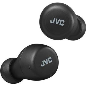 JVC draadloze hoofdtelefoon, Gumy Mini, kleine in-oortelefoons, licht, Bluetooth 5.1, waterbestendigheid (IPX4), lange levensduur (tot 15 uur) - HA-Z55T-B (zwart)