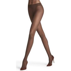 FALKE Matt Deluxe 20 DEN transparante panty met sluier-effect, mat, effen, duurzaam, brede riem, comfort, drukvrij, stop-mesh aan de tenen van de voeten, zacht, fijn garen, 1 paar, Bruin (Espresso