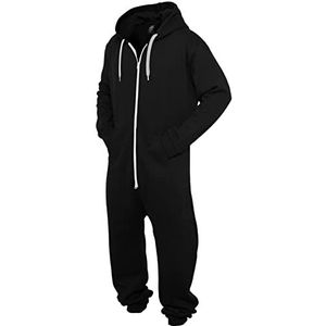 Urban Classics Sweatshirt jumpsuit voor heren, meerkleurig (zwart/wit 50)