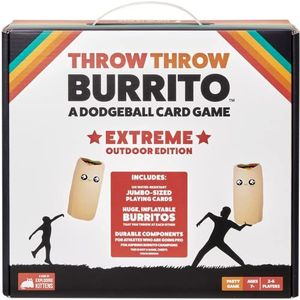 Throw Throw Burrito Extreme Outdoor Edition - Kaartspel - Speel met extreem grote burrito's - Voor de hele familie - Engelstalig