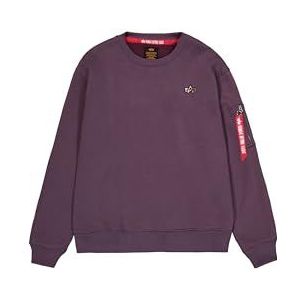 ALPHA INDUSTRIES 3D Small Logo Sweater Trainingspak voor Heren (1 stuk), Pruim