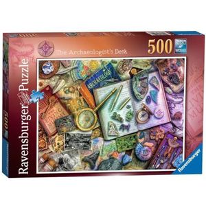 Ravensburger - Puzzel Het kantoor van de archeoloog, 500 stukjes, puzzels voor volwassenen
