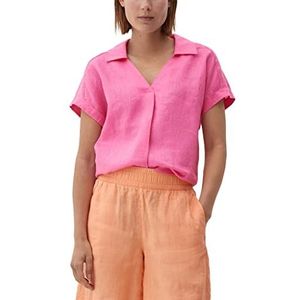 s.Oliver Dames T-shirt met polokraag, roze 4426, 38, Roze 4426
