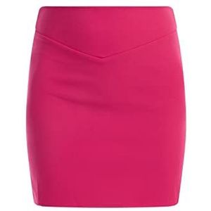 faina Mini-rok van jersey, minirok voor dames, 1 stuk, Roze