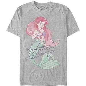 Disney The Little Mermaid Signed Ariel Organic, Melange Grey, XL, Melange Grey