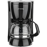grossag Filterkoffiezetapparaat met glazen kan KA 12.17 | 0,6 liter voor 4 kopjes koffie | 600 W | zwart - roestvrij staal