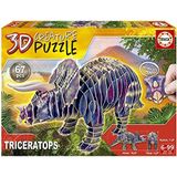 Educa - 3D puzzel Triceratops Creature Puzzel. Monteer je eigen 3D dinosaurus puzzel vanaf 5 jaar (19183)