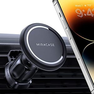 Miracase MagSafe mobiele telefoonhouder [20 magneten N52] universele magnetische autohouder voor iPhone 15/14/13/12