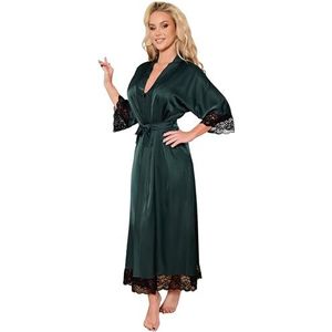 Kalimo Kimono Sumatra ochtendjas van viscose, groen, S, groen, S, Groen
