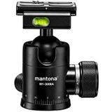 Mantona Mantona Onyx 8 kogelkop (M1-3008A), snelbevestiging, compatibel met Arca-Swiss 50 mm, professionele behandeling voor digitale spiegelreflexcamera's