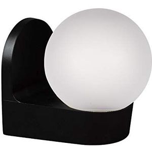 ONLI Globo wandlamp, wit ondoorzichtig en zwart