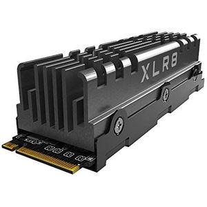 PNY XLR8 CS3140 M.2 NVMe Gen4 x4 interne SSD met 1TB koellichaam, leessnelheid tot 7500 MB/s, schrijfsnelheid tot 5650 MB/s