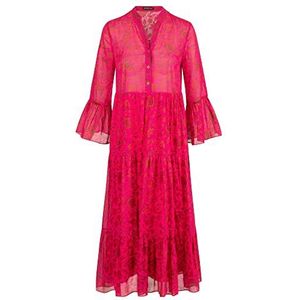 APART maxi-jurk met allover bloemenprint, roze/meerkleurig, 36, Roze/Veelkleurig