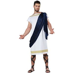 California Costumes Luxe Grieks toga kostuum voor heren - wit - XL