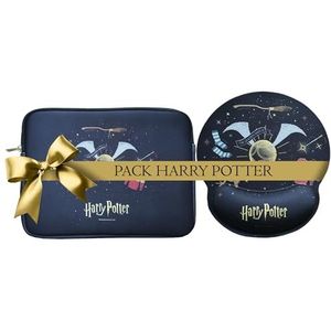 WONDEE Pack Harry Potter Cadeaux, Housse universelle 11"" Tablettes/iPad + Tapis de souris ergonomique Harry Potter - Cadeaux originaux Fans de Harry Potter, Disney Merchandising officiel
