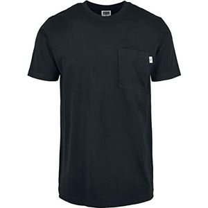 Urban Classics Heren Organic Cotton Pocket T-Shirt, zwart.