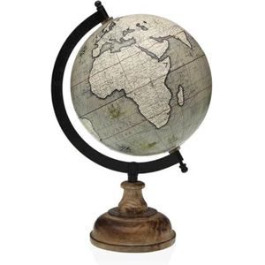 Versa Globe terrestre acrylique bois 15 x 24 x 17 cm