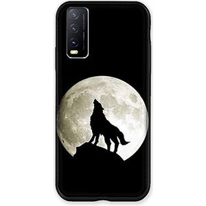 Beschermhoes voor Vivo Y20S, Wolf, zwart