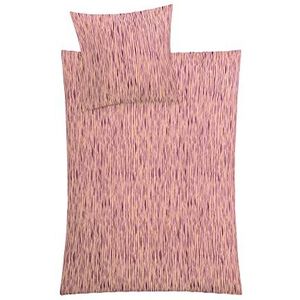 Kleine Wolke Mino Parure de lit en coton Rose pastel 135 x 200 cm (80 x 80 cm)