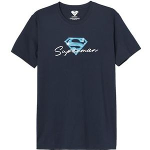 Superman T-shirt voor heren, Marine.