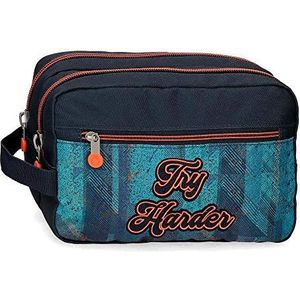 Enso Try Harder Polyester, Blauw, 24x15x10 cms, dubbel etui