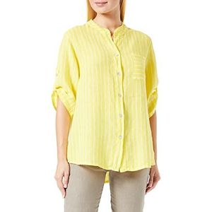 Bonamaison TRLSC101482 hemd, geel/wit, 40 dames, geel/wit, 40, geel/wit