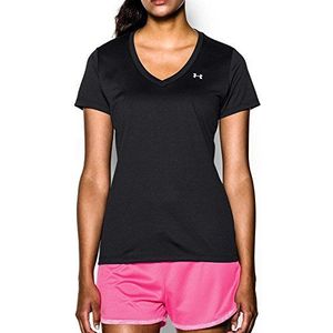 Under Armour Tech T-shirt met korte mouwen V - Twist, dames gemaakt van 4-way stretchstof, ultralicht en ademend hardloopkleding voor dames