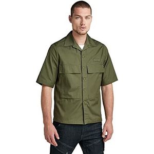 G-STAR RAW, Pocketony Service Regular Overhemd voor heren, Groen (Shadow Olive 9706-b230)