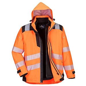 Portwest Werkkleding voor heren, oranje/zwart, 3XL, Oranje/Zwart